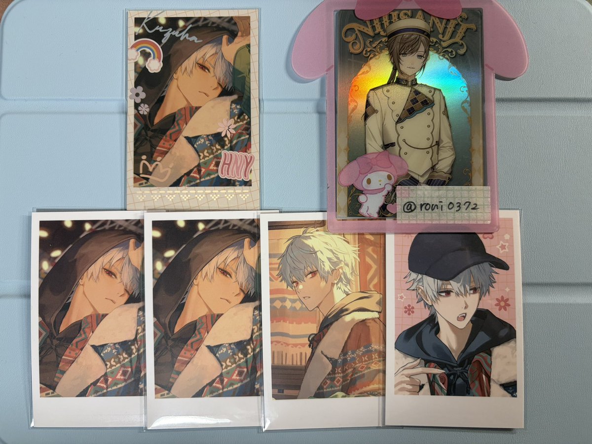roni0372's tweet photo. 【交換】にじさんじ ChroNoiR福袋2026 ランダムチェキ風カード

譲:画像1枚目

求:画像2枚目(1段目優先度高め)

Nは比率違い可能です。
郵送、または25日名古屋手渡し可。

検索からもお気軽にお声がけください🙇‍♀️ https://t.co/bnR08U0lth