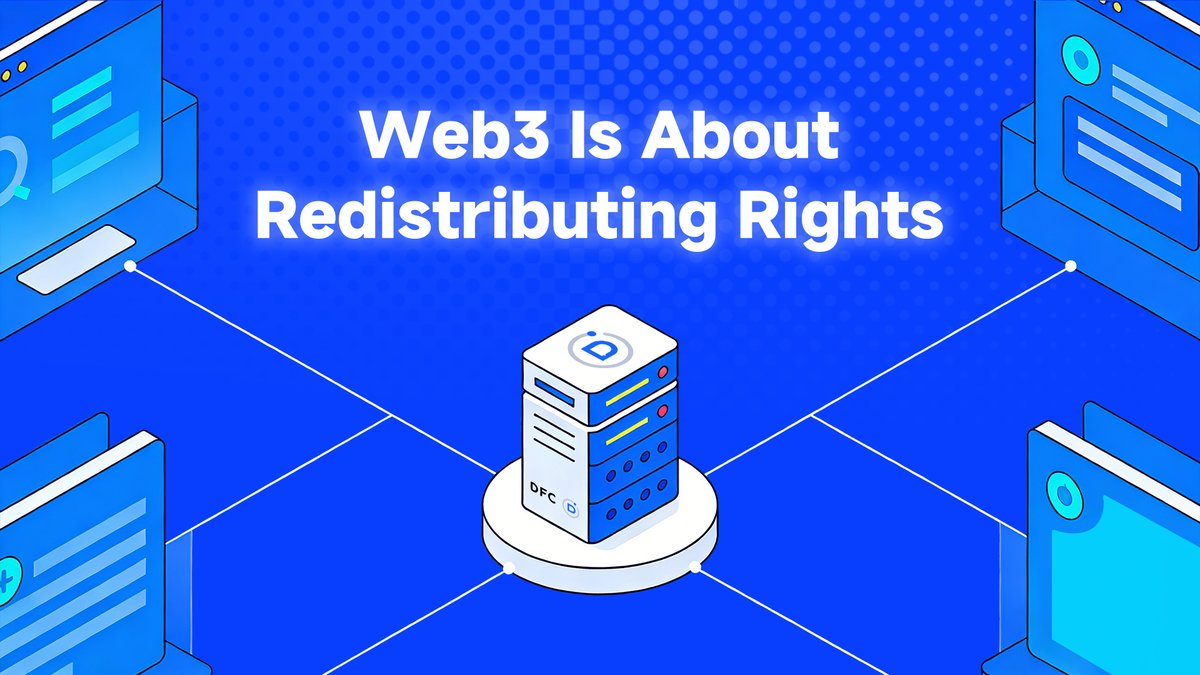 🧠 Web3 isn’t just a tech upgrade.
It’s a redistribution of rights:

👉 Who owns the data
👉 Who earns the value
👉 Who defines the rules

📌 DFC isn’t building an app —
It’s restructuring health data ownership.