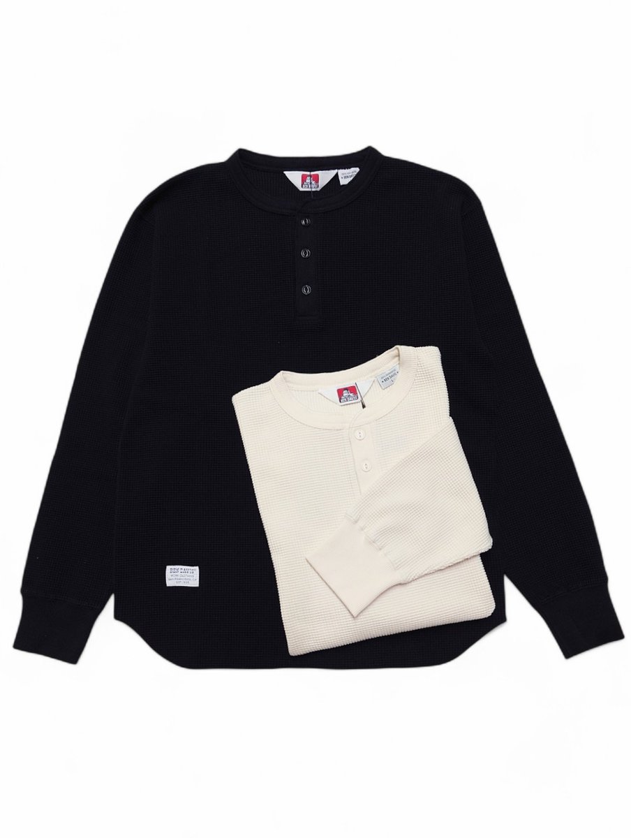 SOULSTYLEGROUP's tweet image. 【 BENDAVIS/ベンデイビス 】
⁡程よい厚みでソフトな肌触りのコットン素材の凸凹した立体感あるワッフル生地の⁡ヘンリーネック、クルーネックロンT‼️
短い丈のややゆったりとしたワイドシルエットでインナー使いなど幅広いスタイルに相性が良い1着⁡️️⭕️

#bendavis  #ベンデイビス #soulstyle