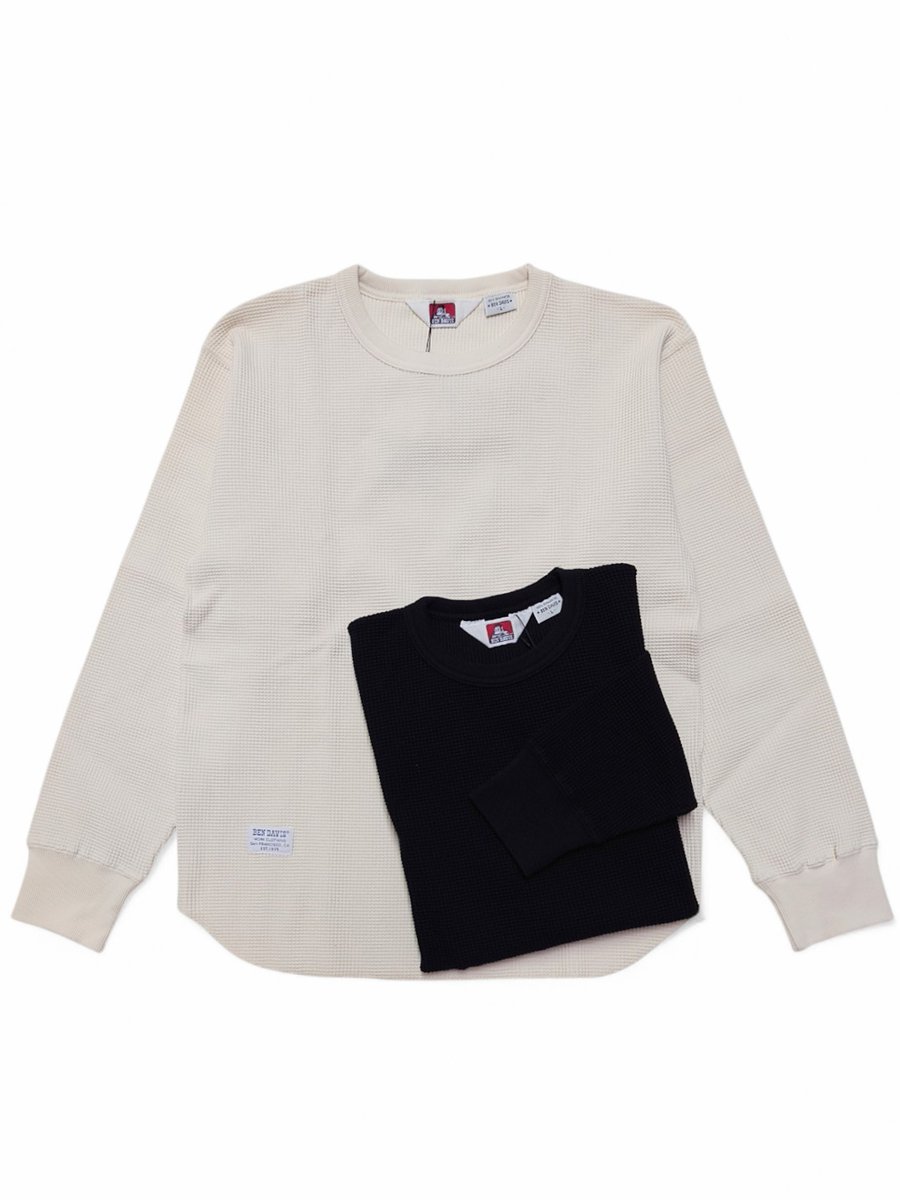 SOULSTYLEGROUP's tweet image. 【 BENDAVIS/ベンデイビス 】
⁡程よい厚みでソフトな肌触りのコットン素材の凸凹した立体感あるワッフル生地の⁡ヘンリーネック、クルーネックロンT‼️
短い丈のややゆったりとしたワイドシルエットでインナー使いなど幅広いスタイルに相性が良い1着⁡️️⭕️

#bendavis  #ベンデイビス #soulstyle