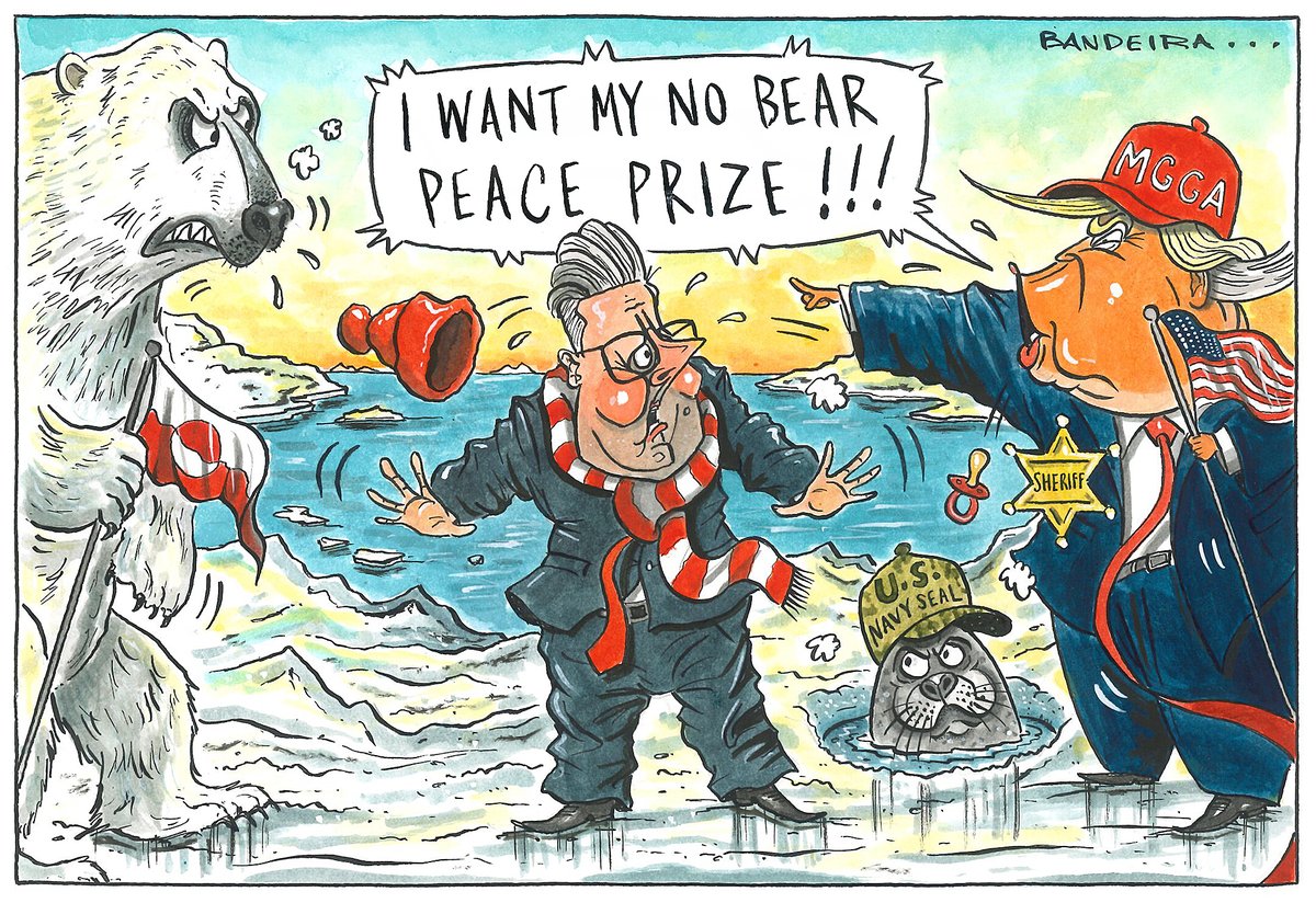 GraemeBandeira's tweet photo. POLAR OPPOSITES

Hell froze over this week in Iceland, err, I mean Greenland. Here's today's @NorthernAgenda_ cartoon... https://t.co/2QmVkWRHUf