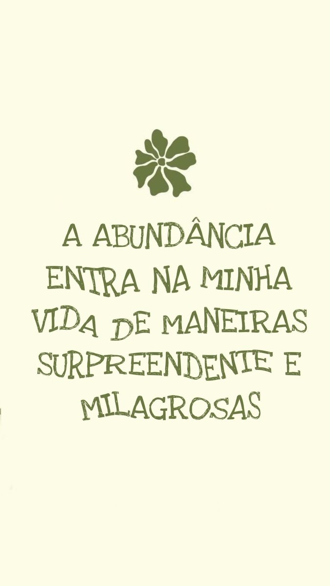 — Afirmação do dia ✨🤞🏾