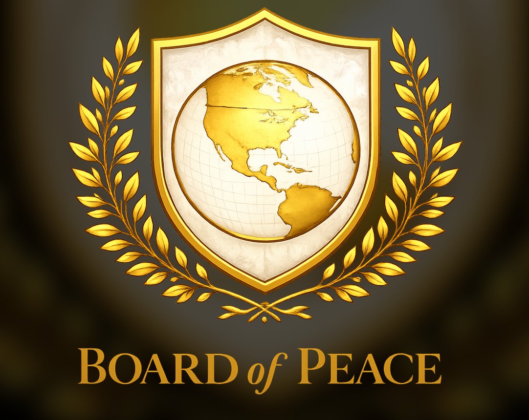 Honoured to have been consulted on the new Board of Peace logo. My attention to detail remains, as ever, purely aspirational.