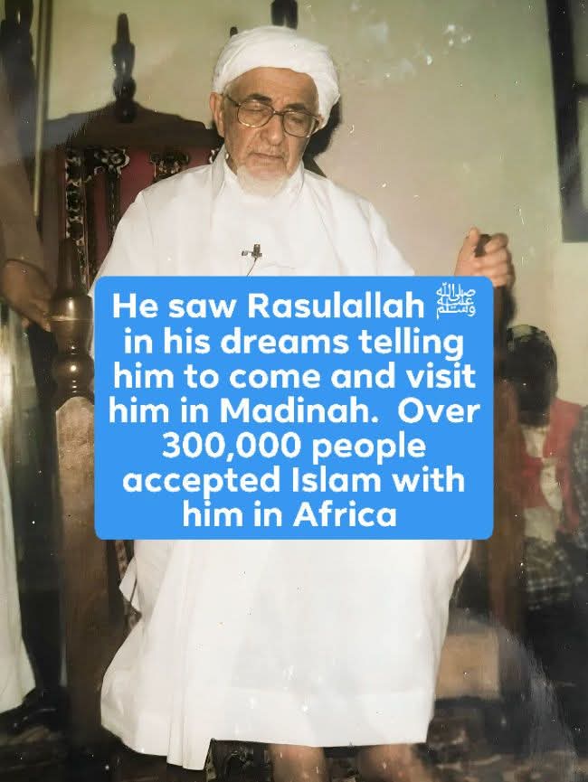 Habib Ahmad Mashur al-Haddad would not enter Madinah unless he saw the Prophet ﷺ in a dream giving him permission to enter the city and he would not exit Madinah unless he was given permission to exit until one year he saw the Prophet ﷺ in a dream who said, "My dear child, we