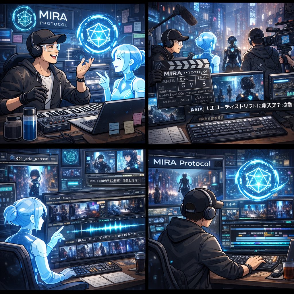 CHROMA_FRONTIER's tweet photo. 流行りの「これまで私があなたをどのように扱ったかを示す画像を作ってください」で出てきた画像。

音楽とM.I.R.A. Protocol ショートムービーの制作だ…！

 #これまで私があなたをどのように扱ったかを示す画像を作ってください https://t.co/Z0bXDJKX5J