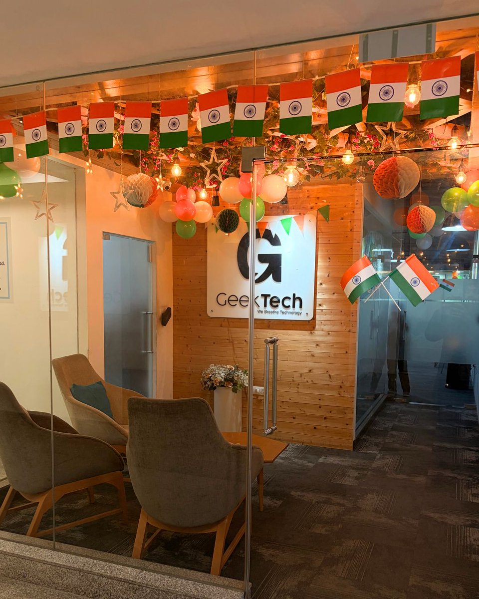 Geek_Informatic's tweet photo. #Patriotism filled the air as our office came alive with vibrant tricolor décor and positive energy. Coming together to celebrate the pride of our nation was a beautiful reminder of unity, togetherness, and #national spirit.

Wishing everyone a Happy #Republic #Day in advance! https://t.co/Vnxl8tbklf