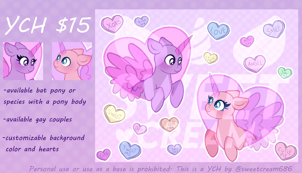 SweetCream686's tweet image. ❤️New YCH for only $15❤️

You can contact me on Twitter or on my Discord _sweetcream

#mlp #mylittlepony #mlpfilm #mlpart #mlpoc #mlpych