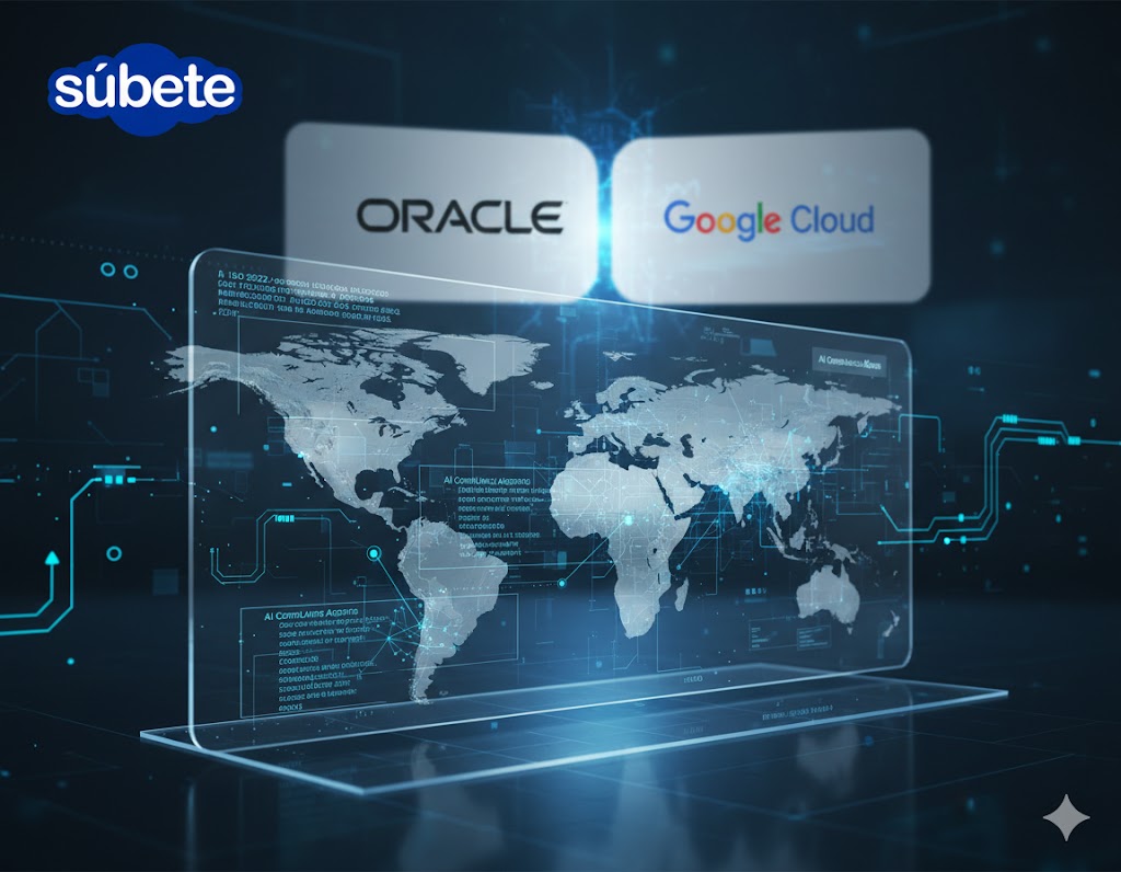 Infocomputer_us's tweet photo. The future of financial infrastructure is being rewritten. 🌐With the powerful synergy between @Oracle and @GoogleCloud, AI-driven compliance for #ISO20022 is no longer a goal—it's a reality. We are integrating these native solutions to ensure seamless, secure, and automated. https://t.co/xGq6H3rlWn