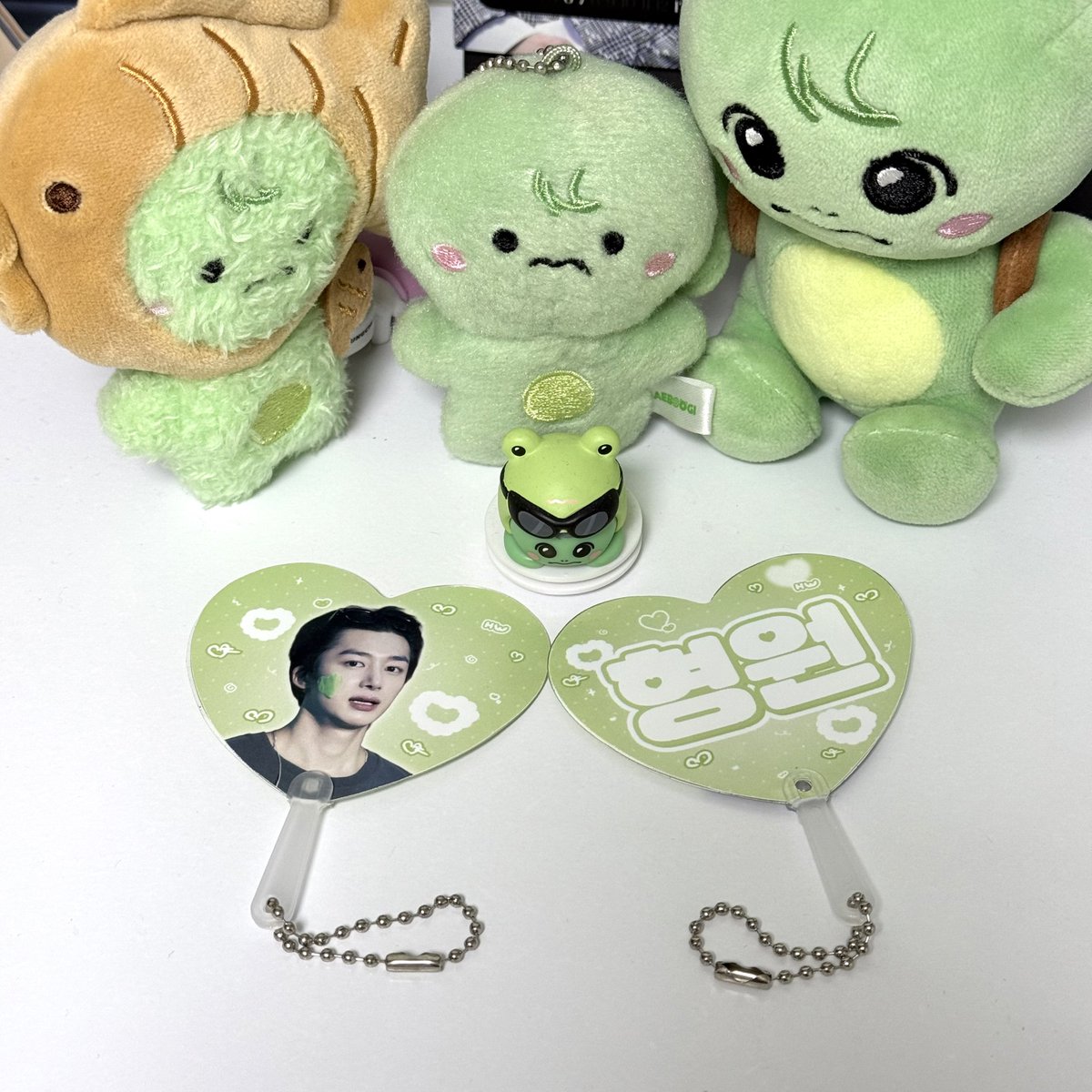 미니부채 키링 실물입니다!💚