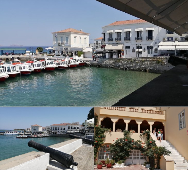 FrostieMoss's tweet image. A day out on the alluring Greek island of Spetses. After the must-stop for coffee at the stunning Dappia, and a meal on the seafront, we explored the home of Laskarina Bouboulina, heroine of the Greek War of Independence effrosyniwrites.com/2022/06/10/gre… #spetses #greece #summertime