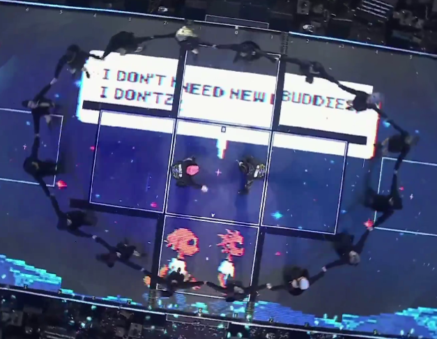 jeonghannisms's tweet image. the dancers did the circling this time. but there was once a time.