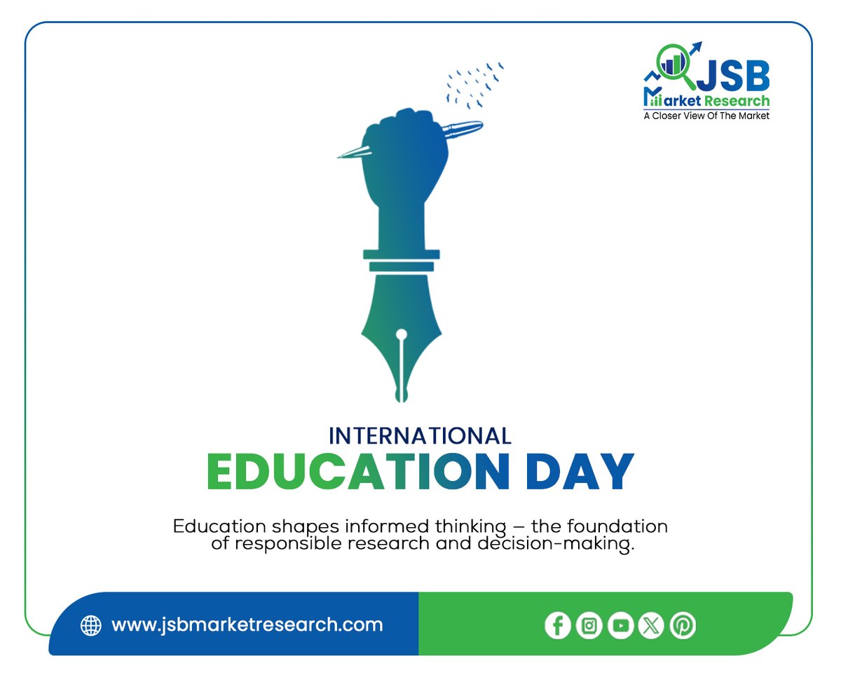 JSBMarket's tweet image. Education shapes minds, strengthens societies, and fuels progress. Today, we celebrate learning that empowers generations.
#InternationalDayOfEducation #EducationForAll #LearningNeverStops #GlobalProgress