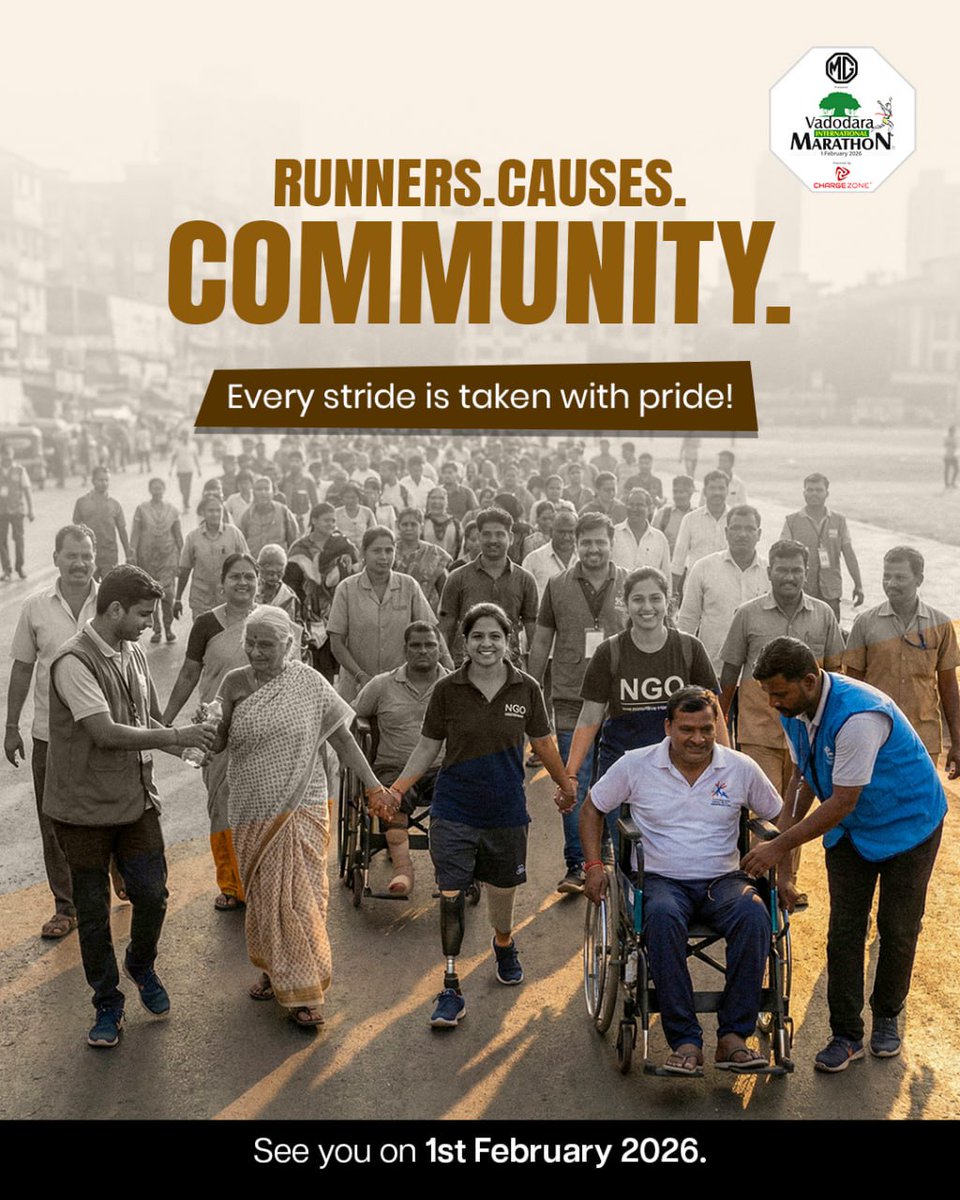 More than a race. It’s a movement. ❤️

From runners to causes, from individuals to a powerful community—this is what Vadodara Marathon stands for.

#MGVM #VM #VadodaraMarathon #RunnersForACause #InclusiveRun #CommunityInMotion #RunWithPurpose #EveryStrideCounts