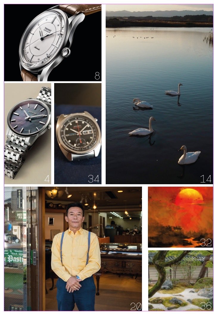 📰Au sommaire de ce n°2 📰 

- Dossier The Citizen
- Focus sur le retour de Takano
- Découverte des marques Minase et <a href="/FukushimaCo/">Fukushima Watch Co.</a> 
- Portrait de l’horloger <a href="/MasasPastime/">マサズパスタイム　Masa's Pastime</a> 
- Willard vs Kurtz
- Focus sur la Seiko 6139 « Bruce Lee »
- Evasion Japon

🔗Lien pour précommander en bio