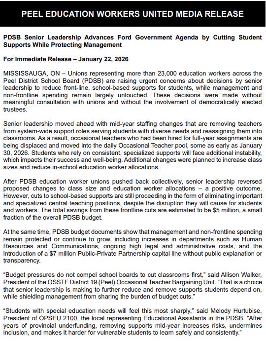 OPSEU 2100 tweet media