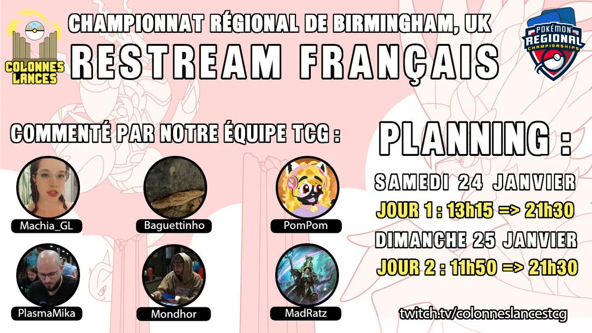 Nous sommes de retour, pour vous commenter le show de Birmingham ! 🔥🔥

Notre fine équipe vous attend et vous commentera en français ce qu'il se passe au Régional de ce week-end 🎉