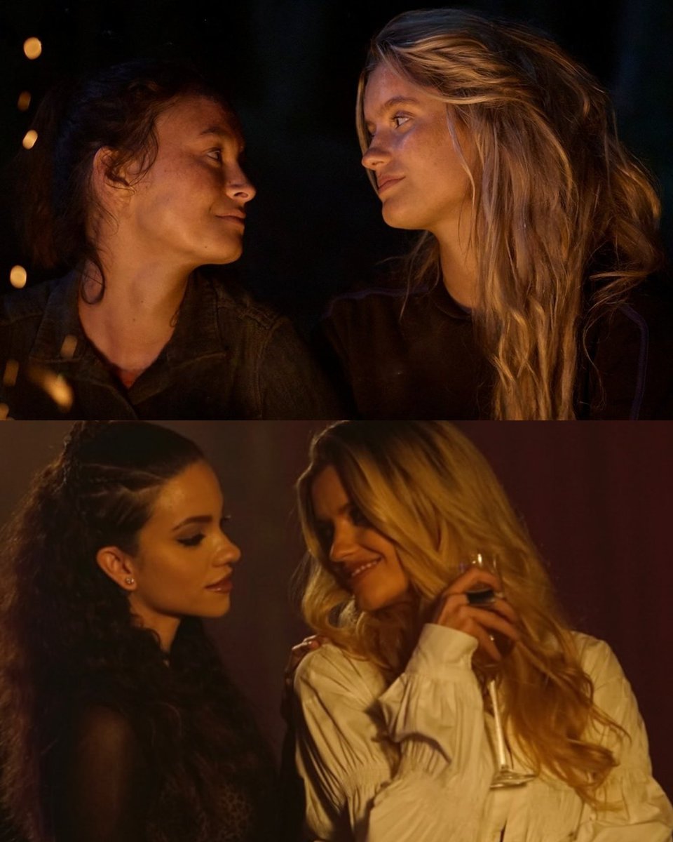 adamodriscoll's tweet image. One thing about a lesbian Mia Healey character, she loves a gorgeous black-haired girlfriend.

(I miss Shoni so much 🥹) #TheWilds #Twisted