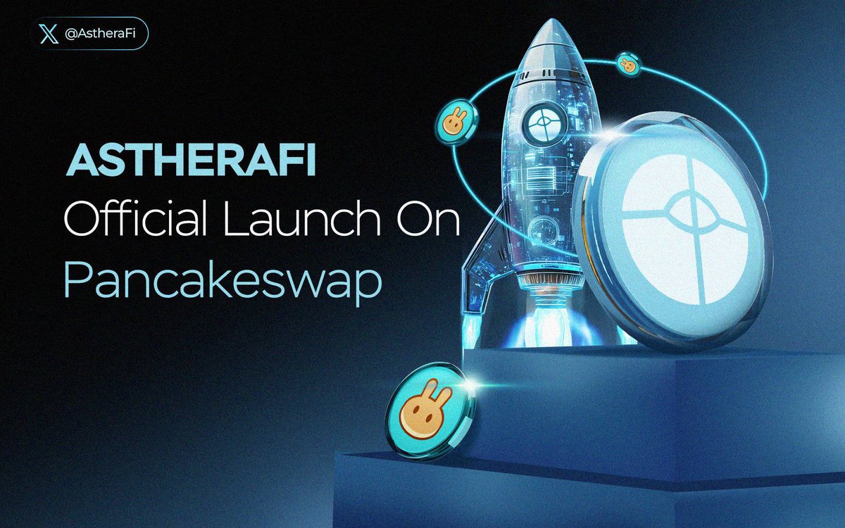 $AstheraFi | @AstheraFiHQ

AstheraFi is scheduled to launch on <a href="/BNBCHAIN/">BNB Chain</a> 31 January 2026 at 13:00 UTC DEX <a href="/PancakeSwap/">PancakeSwap</a> 

🔗 Official Links
X: x.com/astherafihq
Tg: t.me/AstheraFi_Offi…
Web: astherafi.com

#Crypto #Bnb #BnbChain #BSC #Binance #DeFi #Utility
