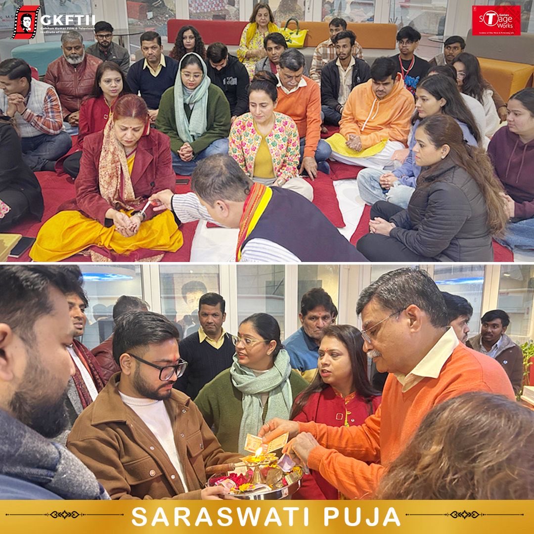 gkftii's tweet image. Wishing you all a very Happy Vasant Panchami 🌼✨
May Maa Saraswati bless everyone with wisdom, creativity, and success.
A glimpse of Saraswati Puja at GKFTII &amp;amp; TSERIESSTAGEWORKS Academy 🙏🎶
#VasantPanchami #SaraswatiPuja #MaaSaraswati #Blessings #WisdomAndArt #GKFII