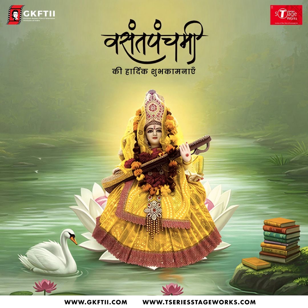 gkftii's tweet image. Wishing you all a very Happy Vasant Panchami 🌼✨
May Maa Saraswati bless everyone with wisdom, creativity, and success.
A glimpse of Saraswati Puja at GKFTII &amp;amp; TSERIESSTAGEWORKS Academy 🙏🎶
#VasantPanchami #SaraswatiPuja #MaaSaraswati #Blessings #WisdomAndArt #GKFII