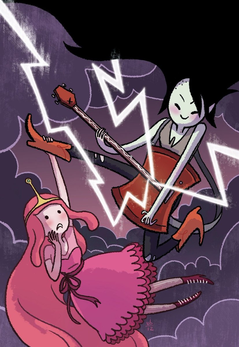 sapphicslike's tweet image. bubbline from adventure time comics