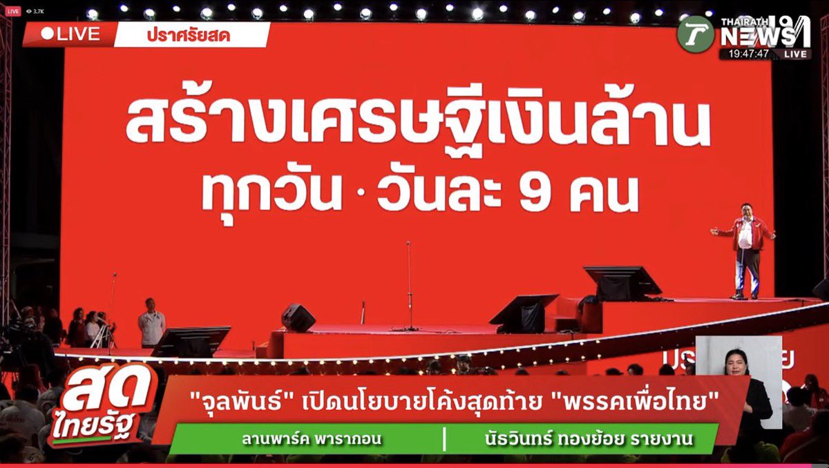bpsn98's tweet image. เพื่อไทยจะสร้างระบบฐานข้อมูลที่ใหญ่และครอบคลุมที่สุดผ่านการสร้างแรงจูงใจสูงสุดให้คนอยากวิ่งเข้าระบบ

สร้างเศรษฐีเงินล้านวันละ 9 คน❤️

ลุ้นรางวัล 1 ล้านบาท 9 รางวัล 9 คน ต่อวัน

สุ่มมาจากคนทุกกลุ่ม ที่ลงทะเบียนฐานข้อมูลกับรัฐ ทั้งเกษตรกร ร้านค้า ผู้เสียภาษี