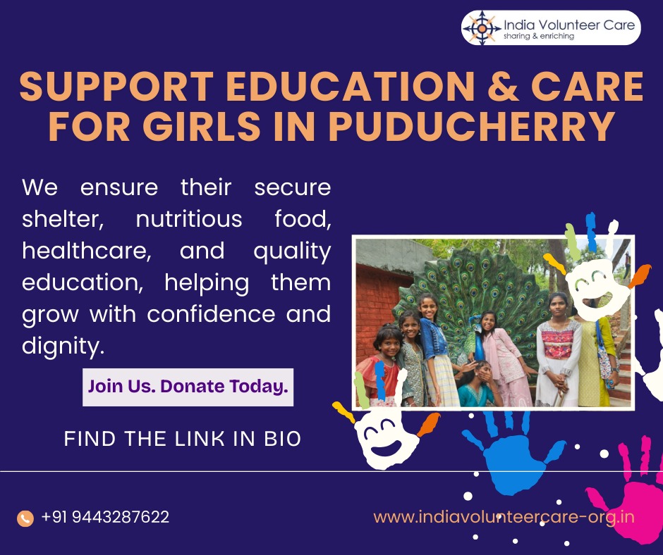 Indiavol2010's tweet photo. ✨ Support Education &amp; Care for Girls in Puducherry ✨
Safe shelter, compassionate care, education, and skill-building help girls at Janani Home grow with confidence, independence, and hope for the future. 🌱
👉 Support a girl’s journey: https://t.co/YfziA8jYWx
#JananiHome https://t.co/FWSul4cKrA