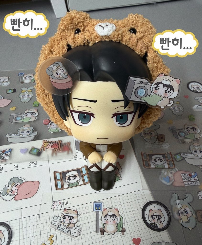 likePAPIERU's tweet image. 일상 스티커 최종 🐶💖