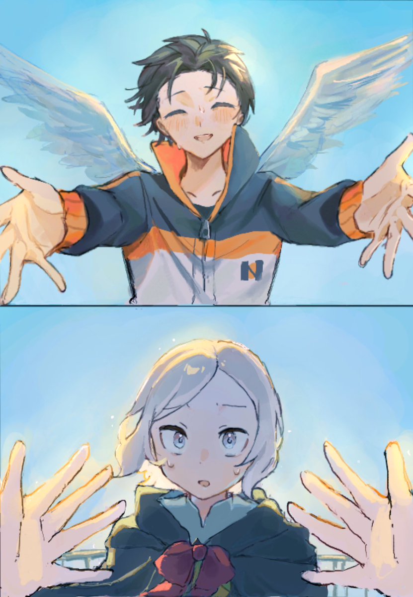 タンバリンをもつ天使 オトスバ天使パロ合作 ス→(@sobad_n )