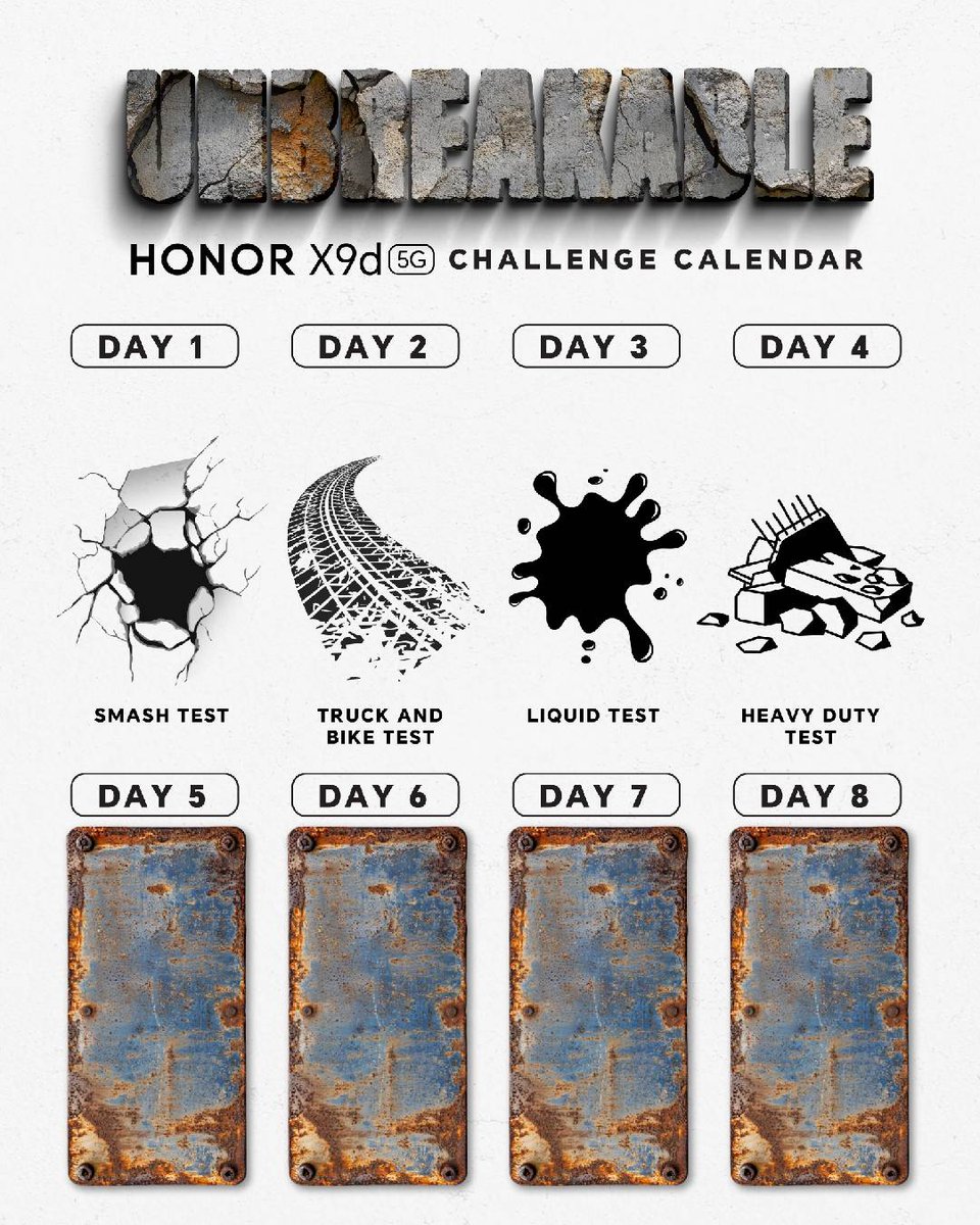 HonorAfrica's tweet image. WIN the all-new #HONOR X9d — the phone that just dominated all extreme tests without a scratch. 🏆

From rage rooms to paint dunks, truck tires to today’s challenge… it survived it all.

Tell us in the comments: What makes the #HONORX9d so Unbreakable? 👀

Best answer takes it…