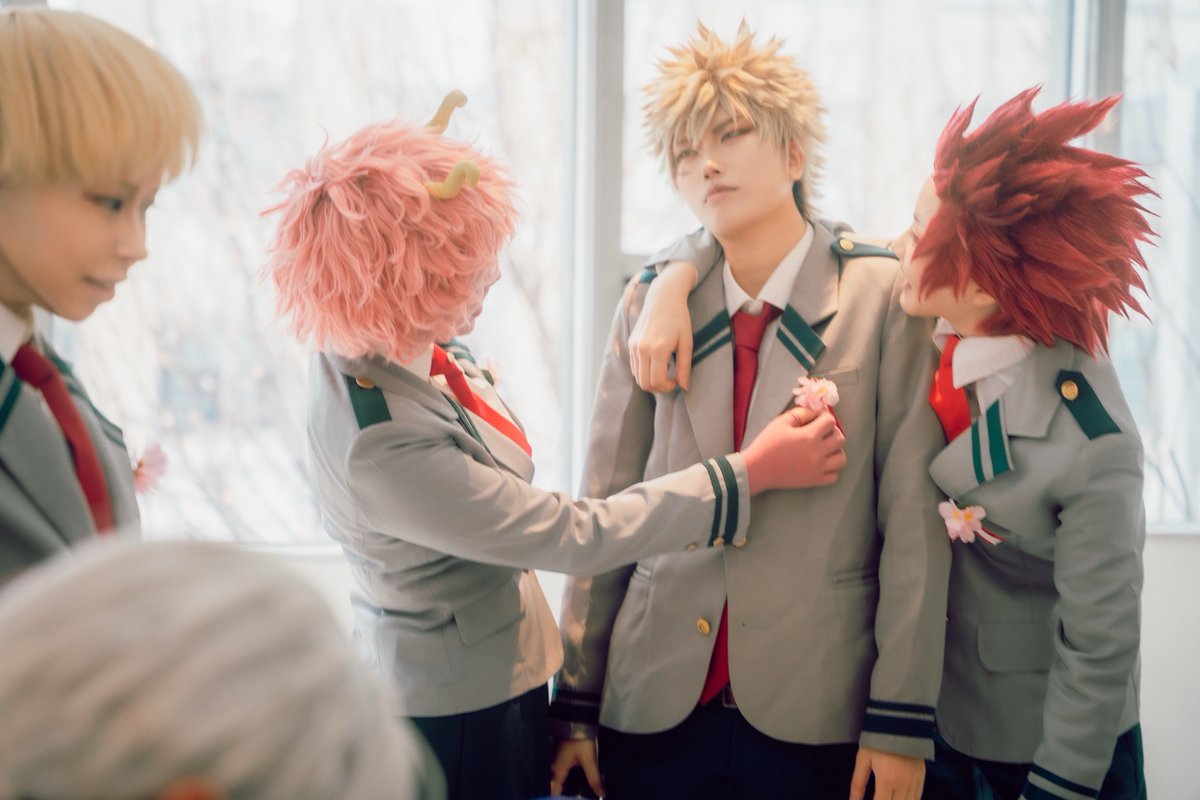 kiyuvV's tweet photo. ＊cosplay 【MHA】
photo/@miiru2_mimi 
#雄英にっこり卒業式2025
────────────────

   「丸くなったねぇ〜！！」

. https://t.co/WM9D87j95c