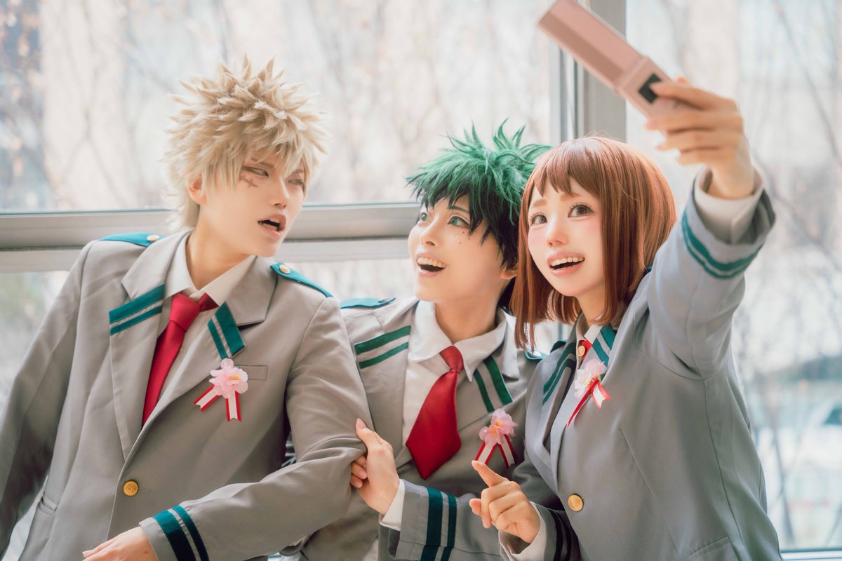 kiyuvV's tweet photo. ＊cosplay 【MHA】
photo/@miiru2_mimi 
#雄英にっこり卒業式2025
────────────────

   「丸くなったねぇ〜！！」

. https://t.co/WM9D87j95c