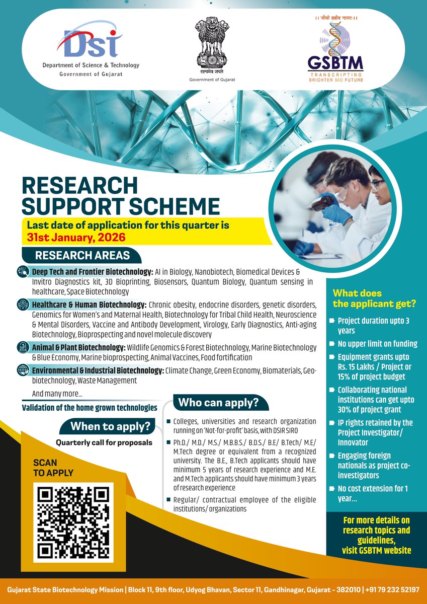 Gujarat State Biotechnology Mission tweet media