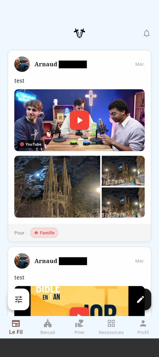 Ovilis_App's tweet photo. La v1.0.0+8 est maintenant disponible sur en test interne sur Android.
Elle prend en charge la vignette youtube d'une vidéo et jusqu'à 3 images.

Liste des modifications sur le discord 

#chretiens #chapelet #bible #pretre

Exemple : https://t.co/IWvDGEvwDQ