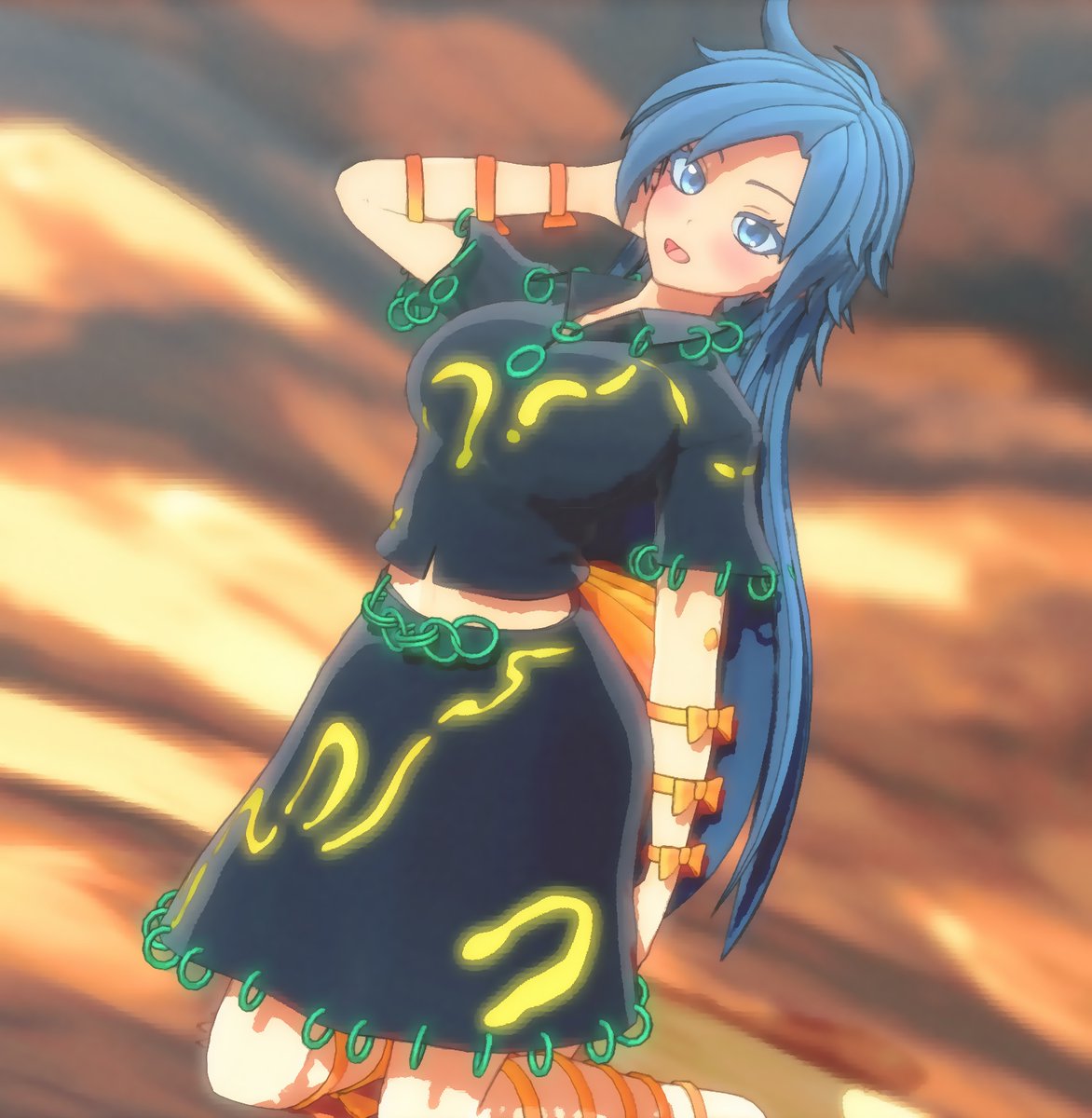 #深夜の真剣MMD60分一本勝負
#東方Project #姫虫百々世
お題：百々世