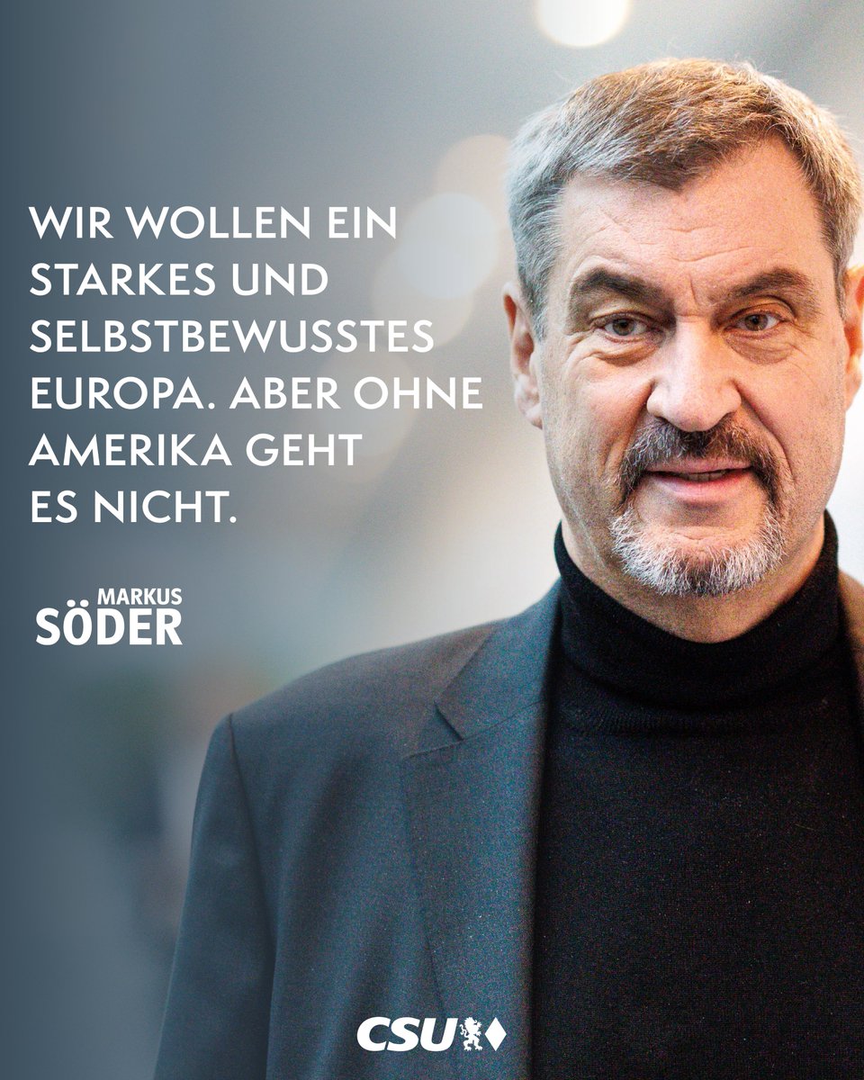 Wirtschaftlich sind die USA ein zentraler #Exportmarkt für Autos und Maschinenbau, militärisch sind sie die führende Schutzmacht der #NATO und auch nachrichtendienstlich sind wir auf sie angewiesen. Muskeln kann nur spielen lassen, wer auch Muskeln hat. Alleine könnte Europa