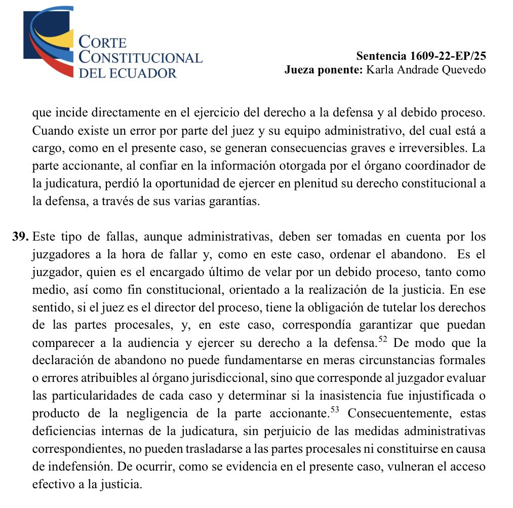 🔵Debida diligencia en la fijación de audiencias 

#LaCortedice que la fijación de audiencias y su correcta comunicación a las partes no es un trámite menor, sino un acto fundamental que incide directamente en la defensa y el debido proceso. 

▶️Cuando existe un error (en la