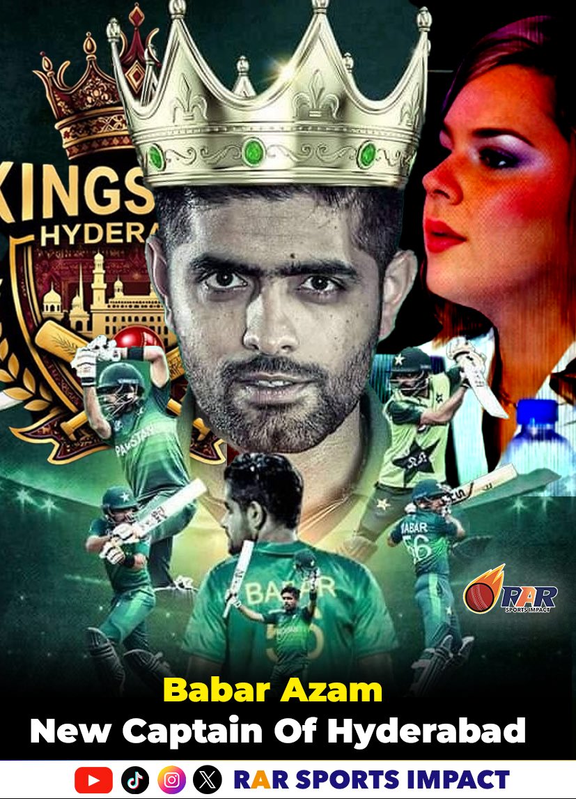 baloch0994's tweet photo. Reportedly Babar Azam is set to lead Hyderabad hawks in the coming addition of PSL. Hope Babar will not disappoint this time, also management needs to bring a quality team around him. 
#BabarAzam𓃵 #King #Hyderabad #psl11 https://t.co/L4jAQ9df5a
