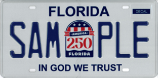 Stop by any local tax collector office to order your America 250 License Plate. 

The America250FL license plate is a great way for Floridians to honor this legacy and participate in the America250FL celebration.

<a href="/fasanomike/">Mike Fasano</a> <a href="/GregGiordano1/">Greg Giordano</a>