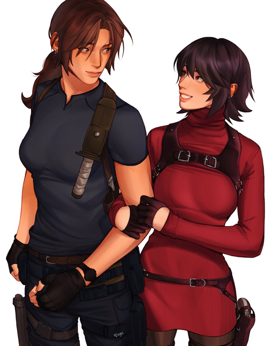 samlara but make them leon and ada 📝 #samlara #tombraider #ssendurance