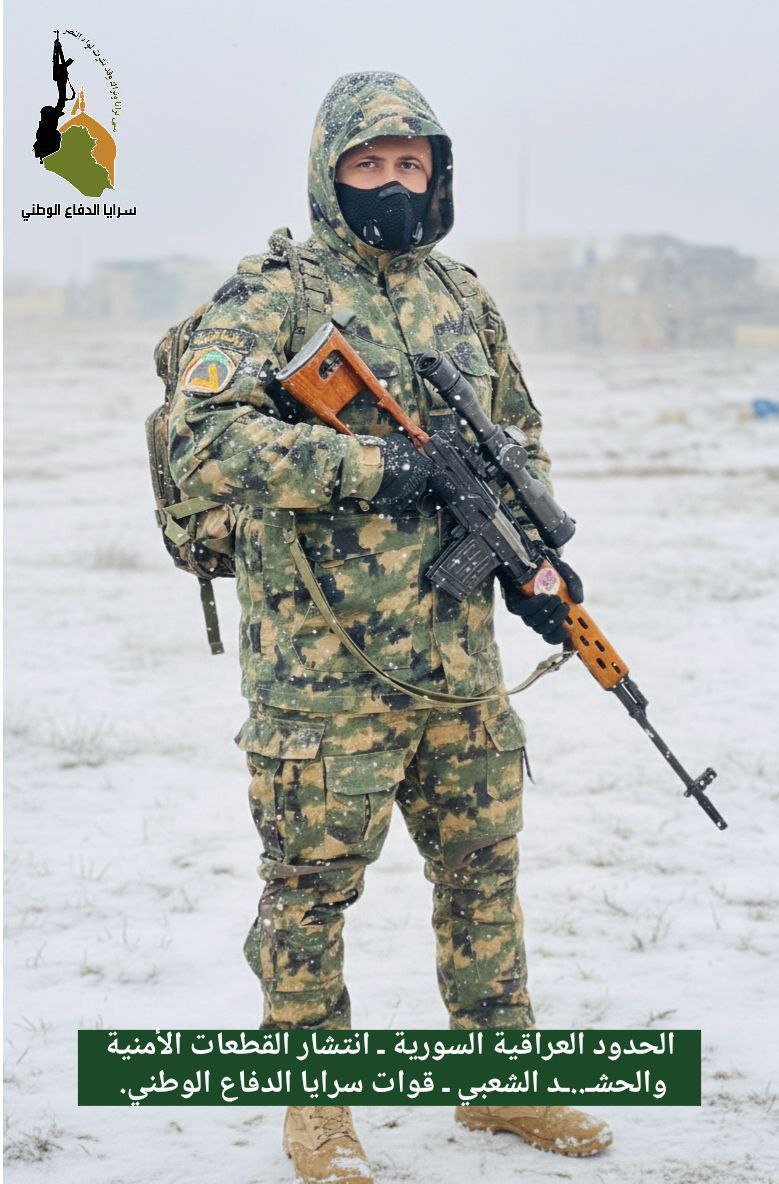 ahmadslmanx's tweet image. من الحدود العراقية السورية 

انتشار قناصة الحشد الشعبي 🇮🇶