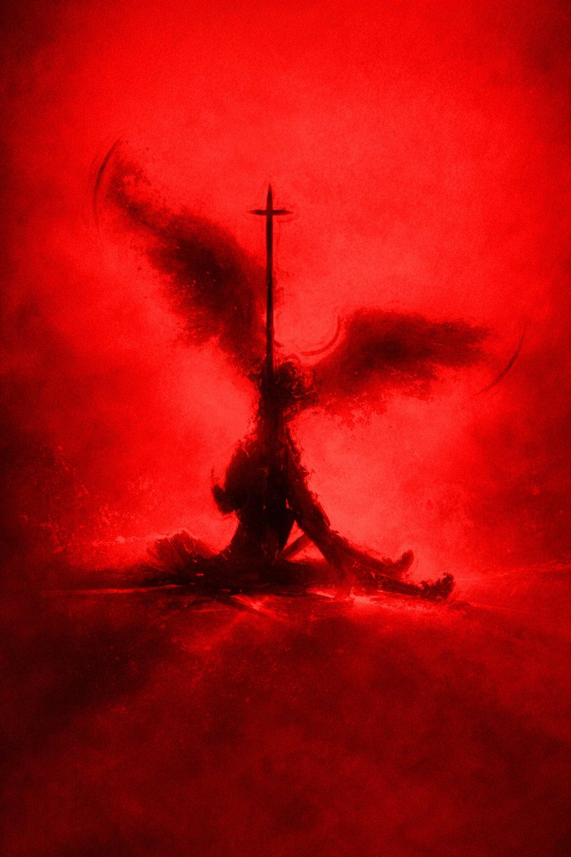 since my first art went really well, here's a revised version. (yes I only changed the colours I am very lazy, don't judge me i can already see yall judging and I hate it STOP STOP IT)

For He Was Made Unclean...
 #ULTRAKILL