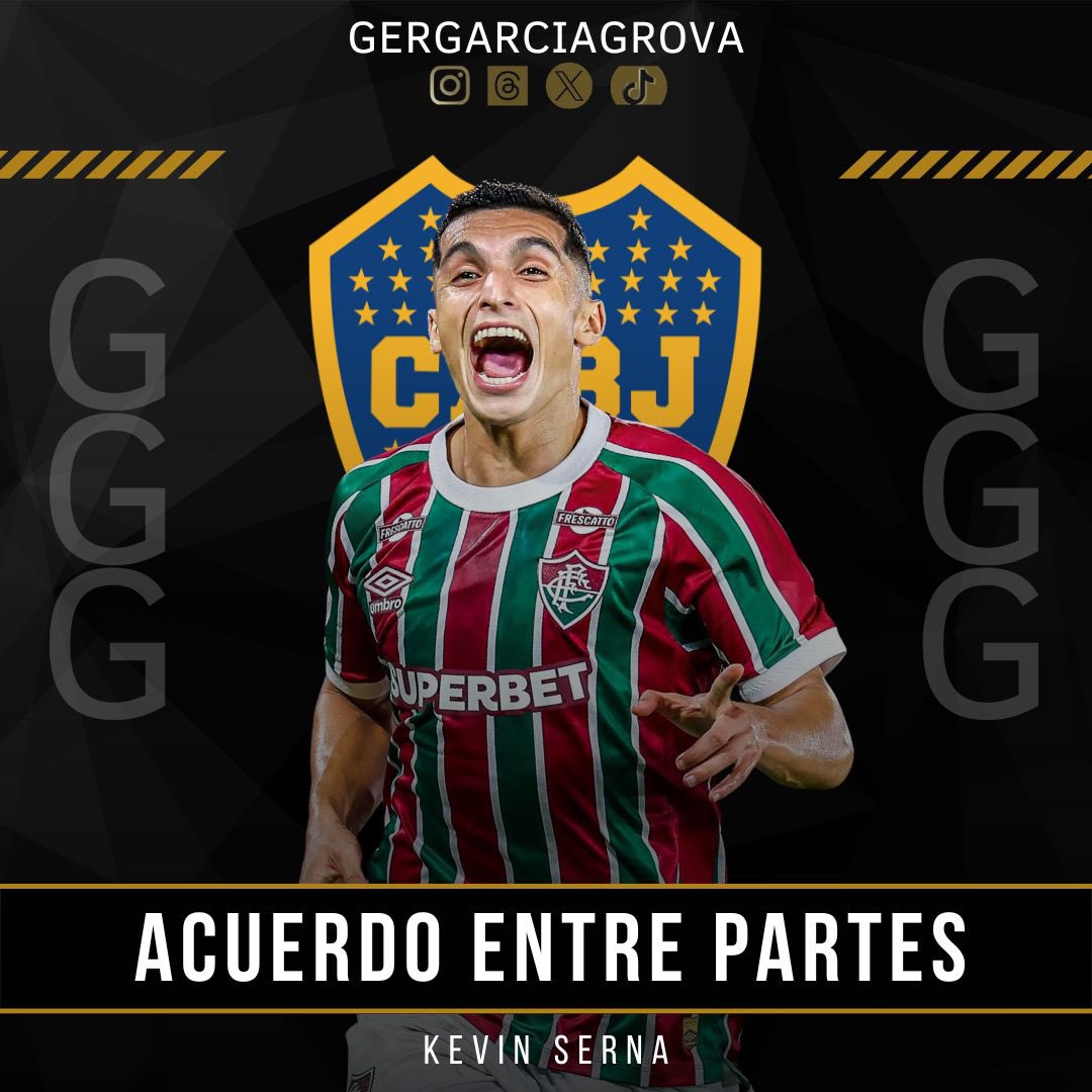 GerGarciaGrova's tweet image. 🚨#Boca llegó a un acuerdo verbal con Kevin Serna.

📌El futbolista 🇨🇴 dio el 🆗 al contrato ofrecido por el equipo 🇦🇷

👉🏾#Fluminense consideró insuficiente la primera oferta de US$5M