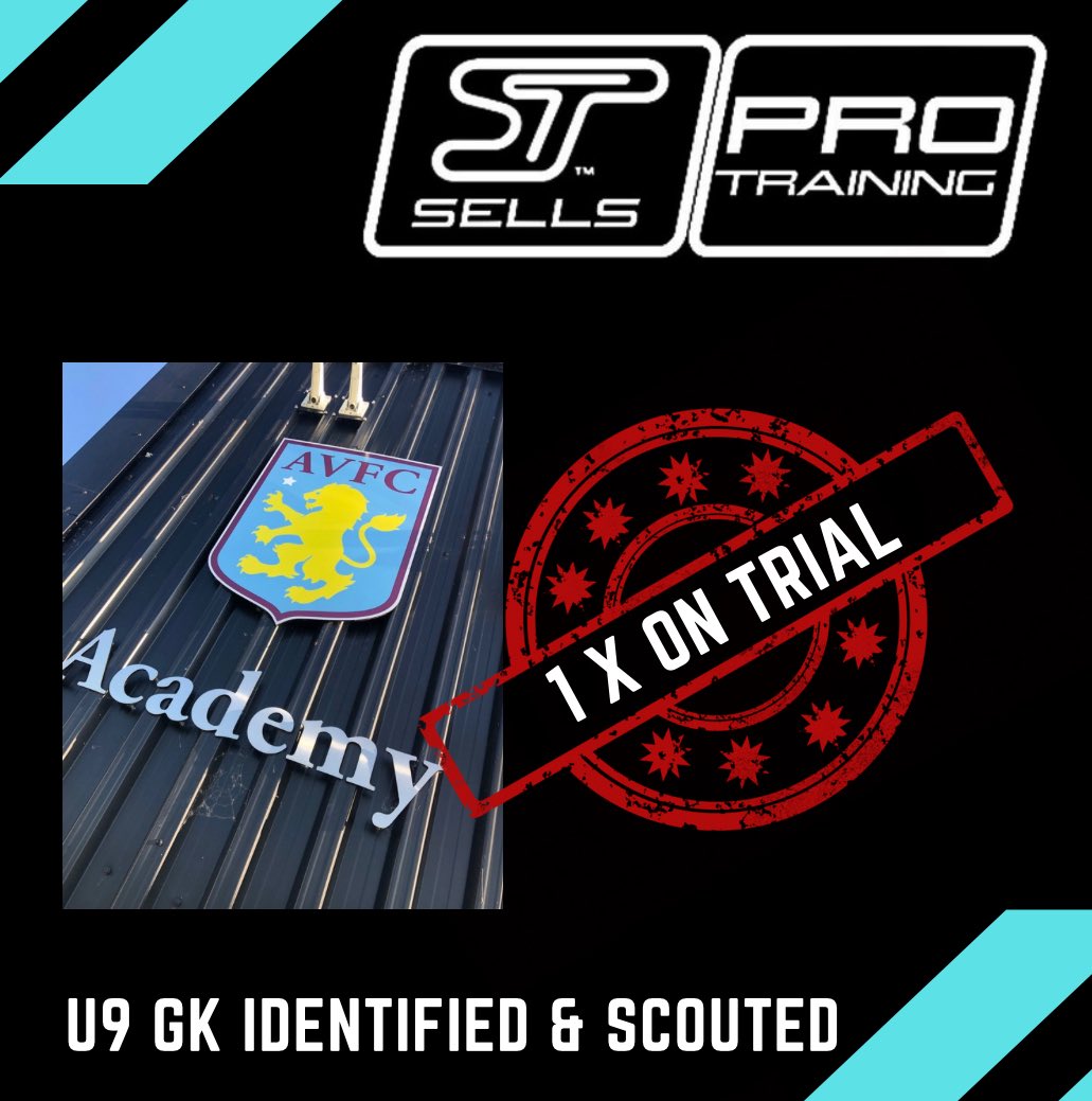 Great news 📰 1 of our trial day u9 goalkeepers has been invited into Aston Villa Academy #astonvilla 🧤#sellsprotraining