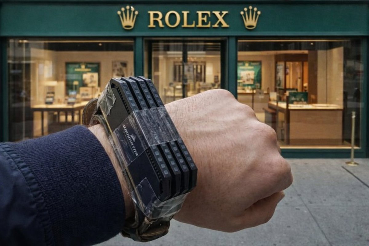 elchapuzas's tweet image. Jajaja, me río de los pobretones que sólo tienen para un Rolex.