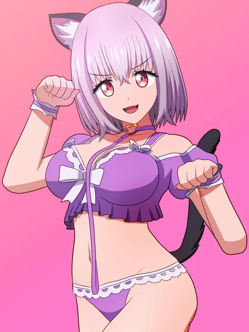 本日のアカネちゃん 猫もいいぞ #GRIDMAN_UNIVERSE #新条アカネ