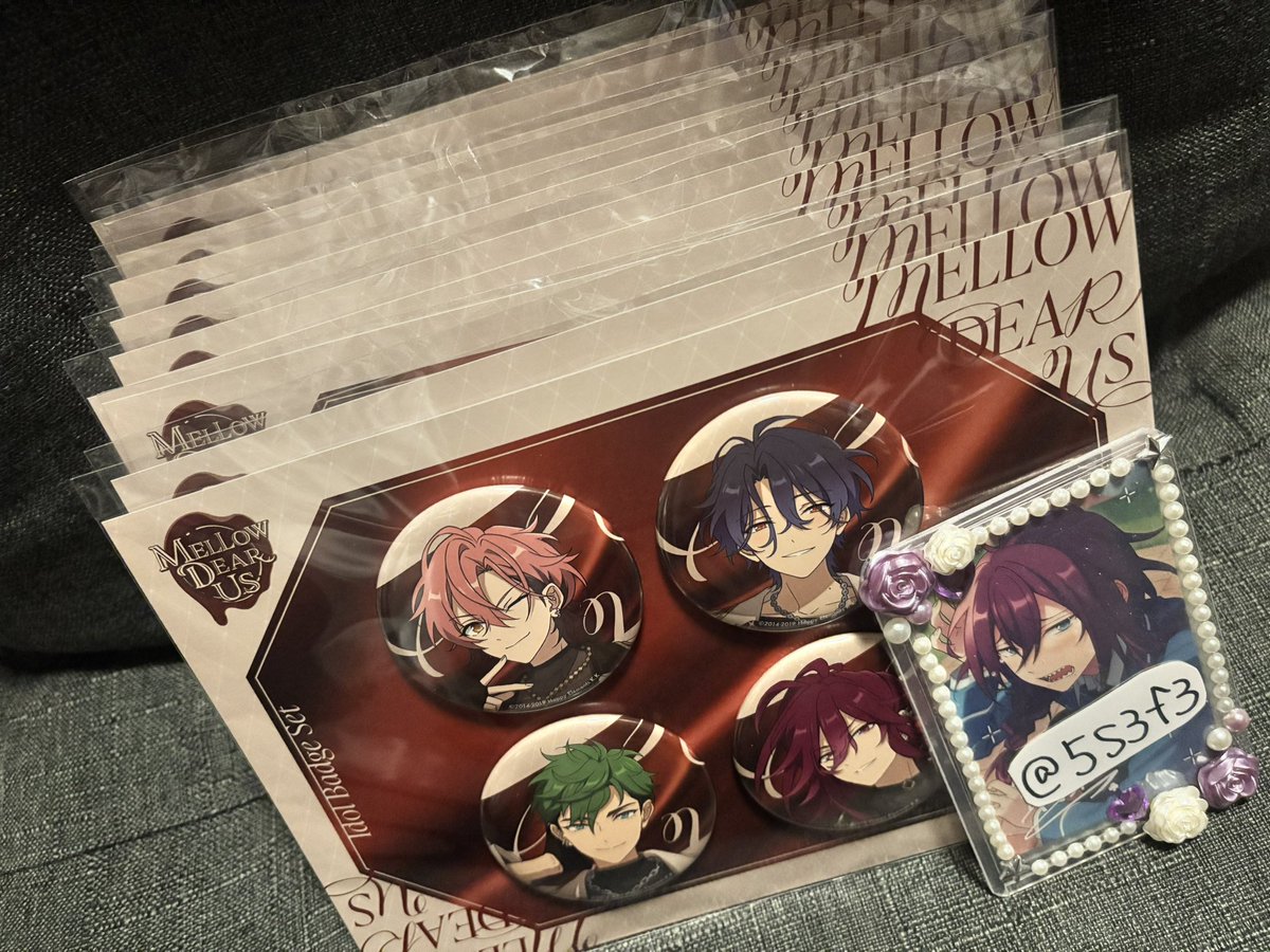 交換】メロアス MELLOW DEAR US mdu あんスタ 缶バッジ コレ缶 譲)望見