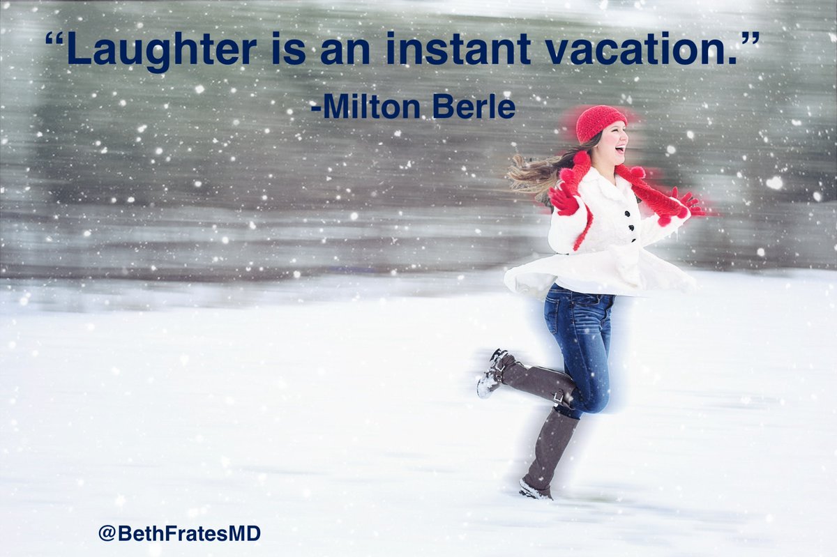 BethFratesMD's tweet photo. Laugh a little today! 💗

#laughter #laughterismedicine #FridayVibes #quote https://t.co/JVGP6CLtu6