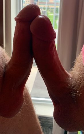 They’ve gotta say good morning to each other  😈😈 hope everyone has a great day!!