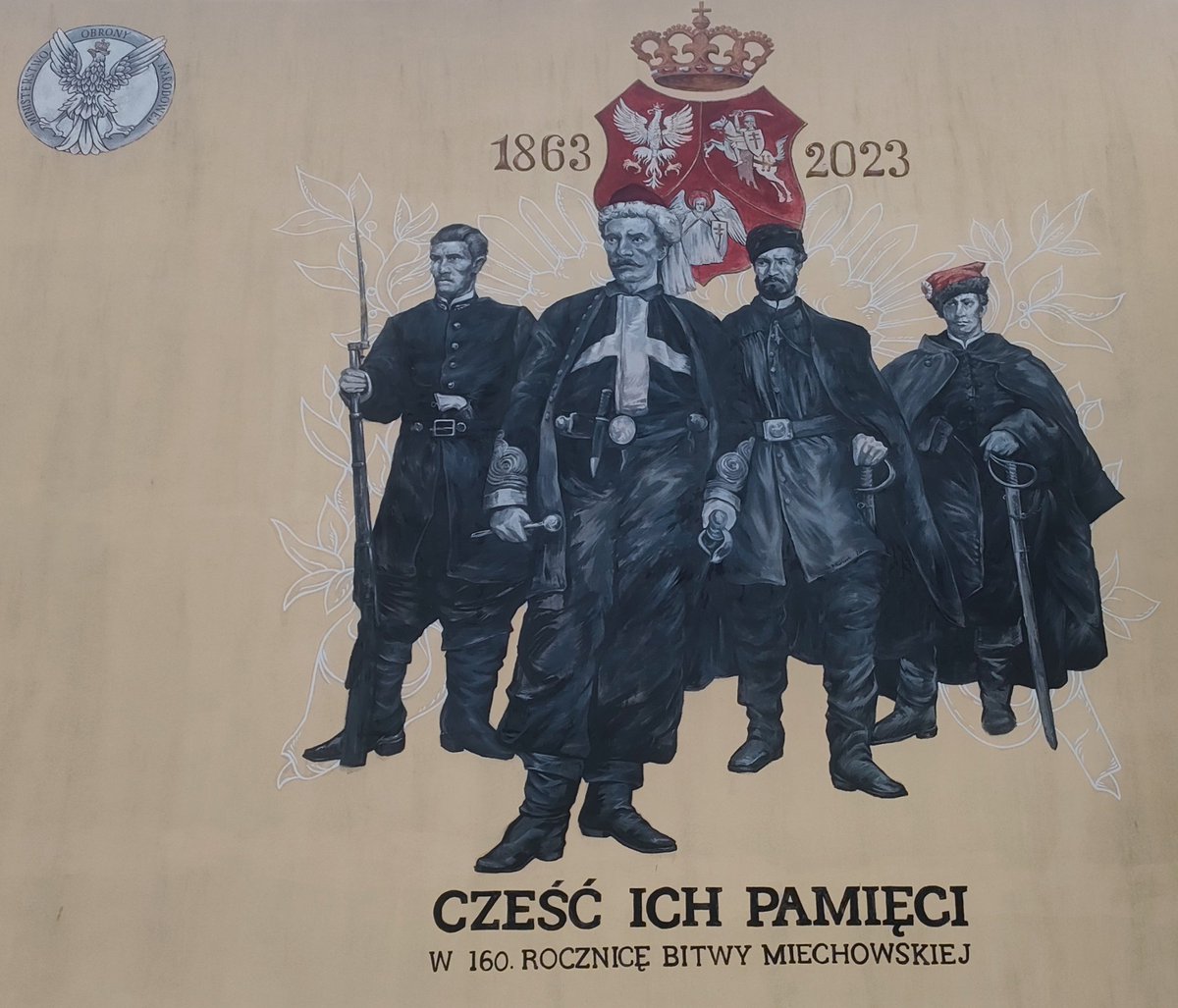 📍 Miechów.

Z okazji wczorajszej 163. rocznicy Powstania Styczniowego członkowie Brygady Małopolskiej Obozu Narodowo-Radykalnego odwiedzili pomnik na miechowskim cmentarzu, który został postawiony w 1922 roku ku czci powstańców poległych w bitwie miechowskiej 17 lutego 1863